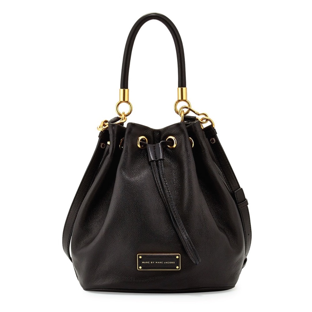 MARC by Marc Jacobs black leather bucket bag